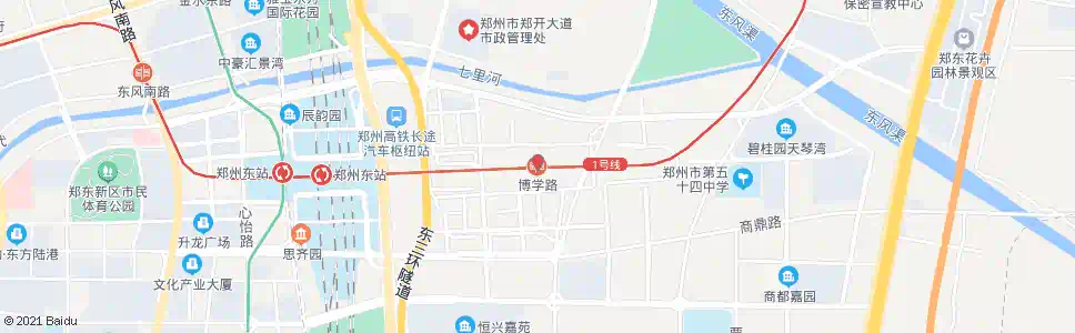 郑州博学路站_公交站地图_郑州公交_妙搜公交查询2025