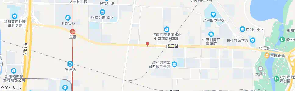 郑州化工路西百炉屯_公交站地图_郑州公交_妙搜公交查询2025