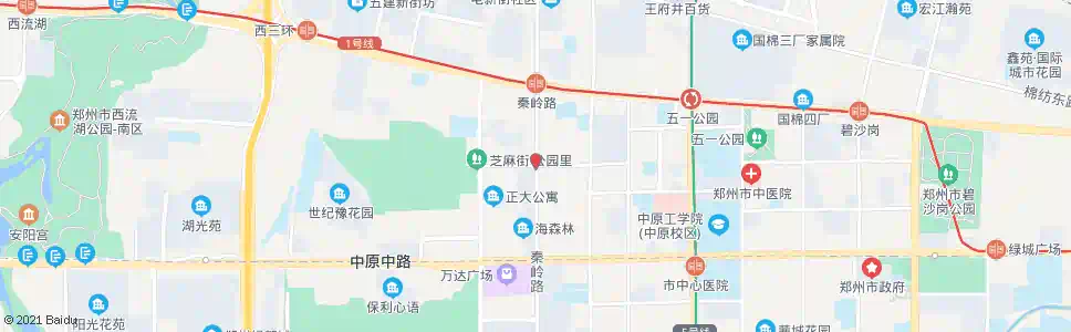 郑州岗坡路秦岭路_公交站地图_郑州公交_妙搜公交查询2025