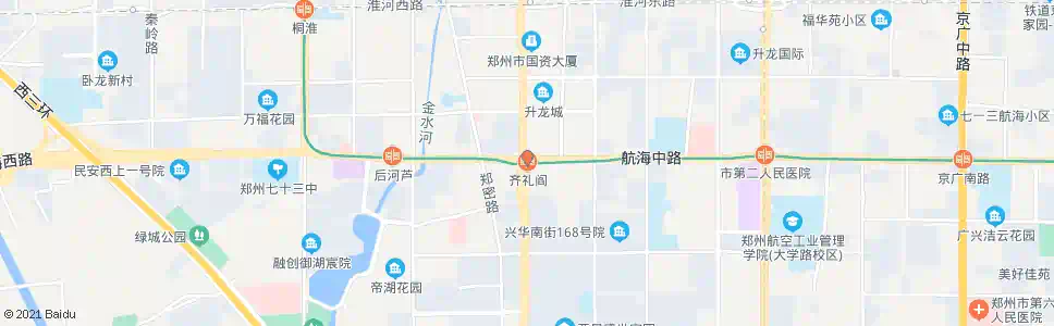 郑州齐礼阎北二街兴华街_公交站地图_郑州公交_妙搜公交查询2025