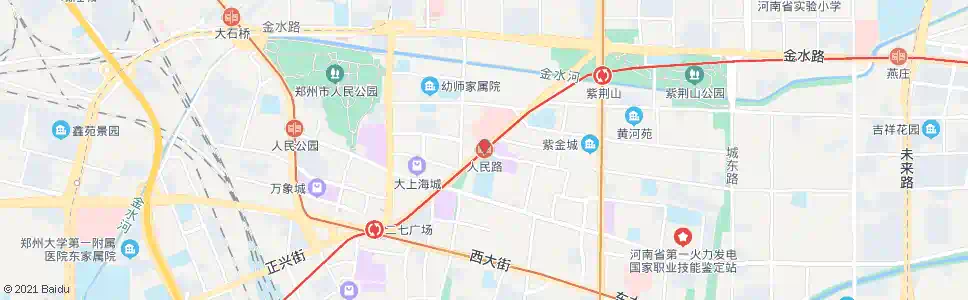 郑州北下街人民路站_公交站地图_郑州公交_妙搜公交查询2025