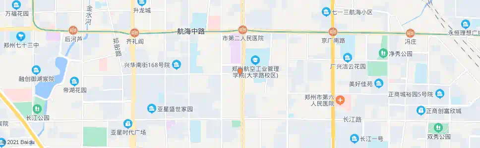 郑州汉江路大学路_公交站地图_郑州公交_妙搜公交查询2025