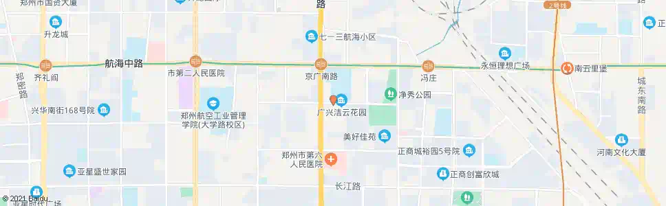 郑州华中路京广路东_公交站地图_郑州公交_妙搜公交查询2025