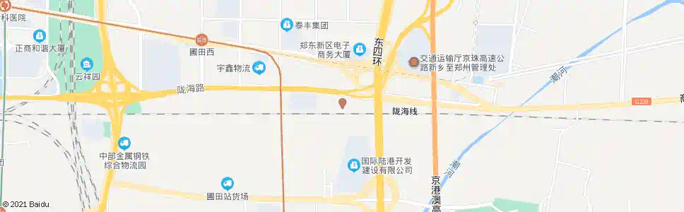 郑州圃田_公交站地图_郑州公交_妙搜公交查询2025