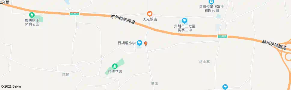郑州侯张线西胡垌南_公交站地图_郑州公交_妙搜公交查询2025