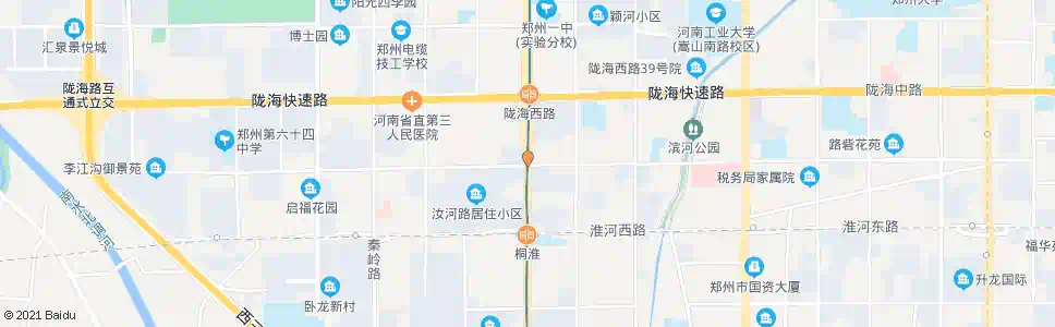 郑州桐柏路汝河路站_公交站地图_郑州公交_妙搜公交查询2025
