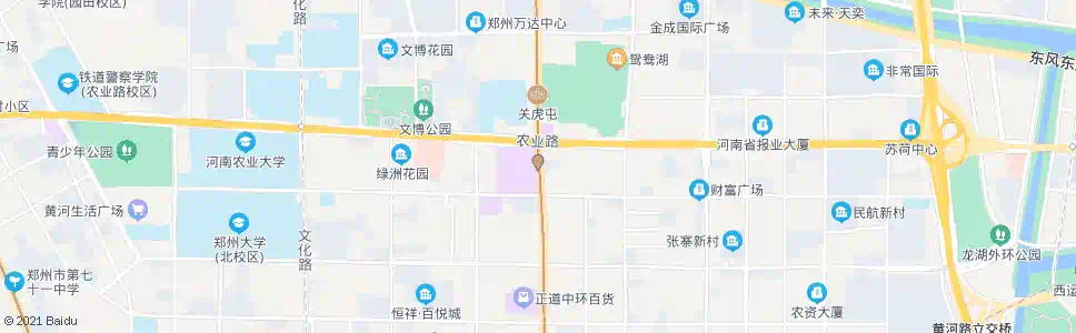 郑州花园路关虎屯站_公交站地图_郑州公交_妙搜公交查询2025