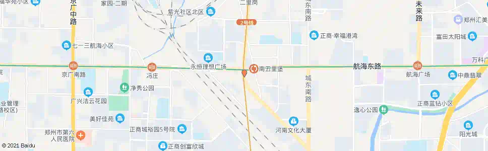 郑州紫荆山路航海路_公交站地图_郑州公交_妙搜公交查询2025