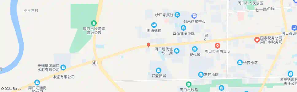 周口电厂南门_公交站地图_周口公交_妙搜公交查询2025