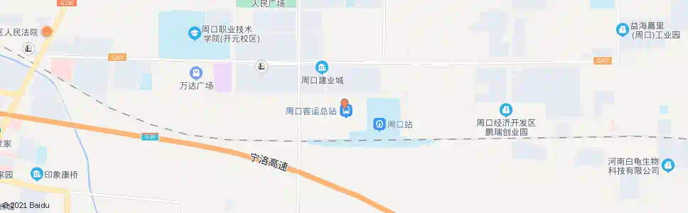 周口气体总厂_公交站地图_周口公交_妙搜公交查询2025