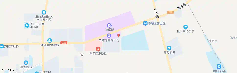 周口华富购物广场_公交站地图_周口公交_妙搜公交查询2025