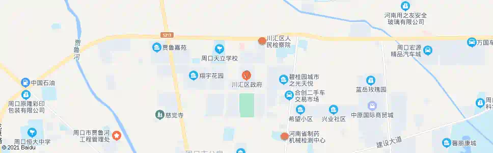 周口川汇区政府_公交站地图_周口公交_妙搜公交查询2025
