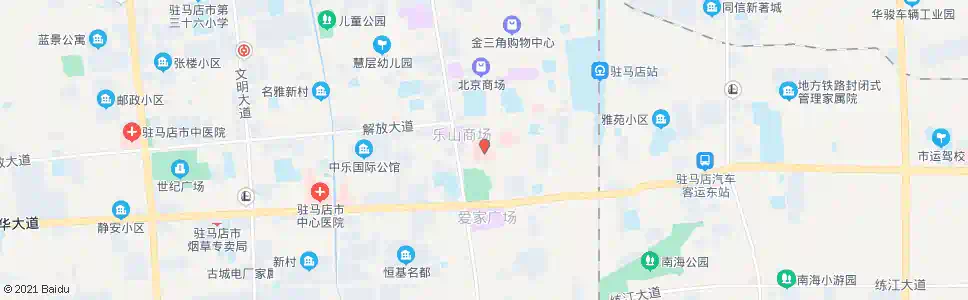 驻马店第一人民医院_公交站地图_驻马店公交_妙搜公交查询2025