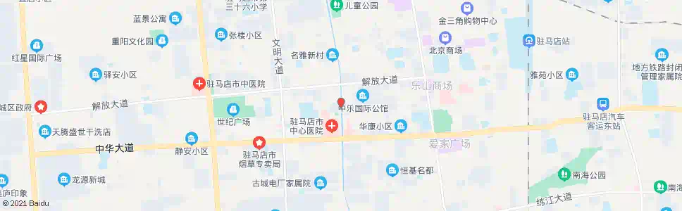 驻马店健康路口_公交站地图_驻马店公交_妙搜公交查询2025