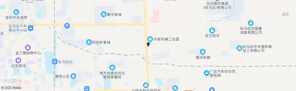 驻马店中集华骏车辆有限公司_公交站地图_驻马店公交_妙搜公交查询2025