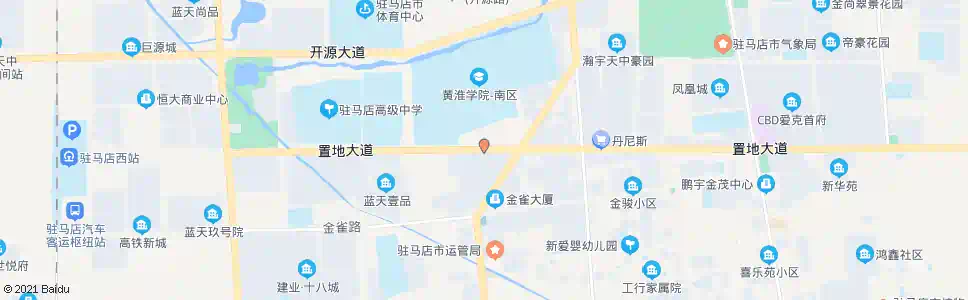 驻马店黄淮学院南门_公交站地图_驻马店公交_妙搜公交查询2025