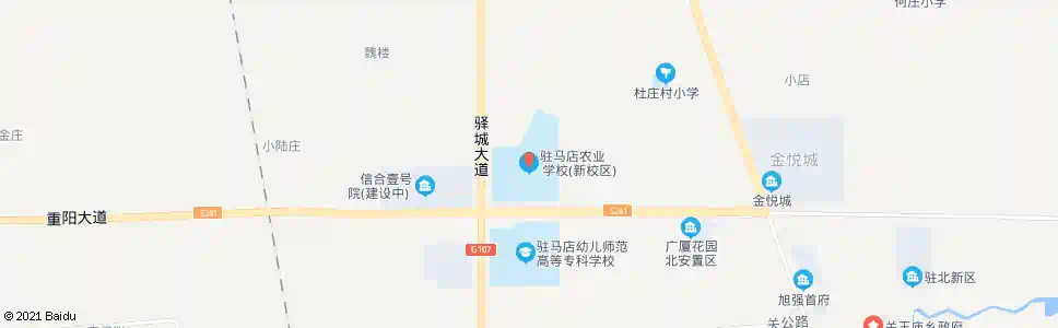 驻马店农机校_公交站地图_驻马店公交_妙搜公交查询2025