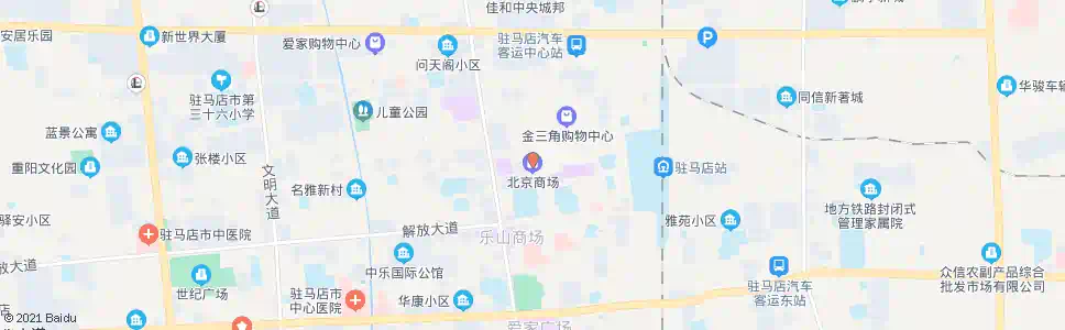 驻马店北京商场_公交站地图_驻马店公交_妙搜公交查询2025