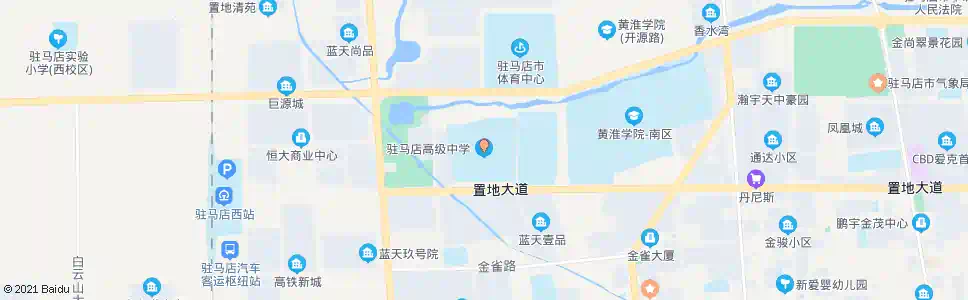 驻马店驿城高中_公交站地图_驻马店公交_妙搜公交查询2025