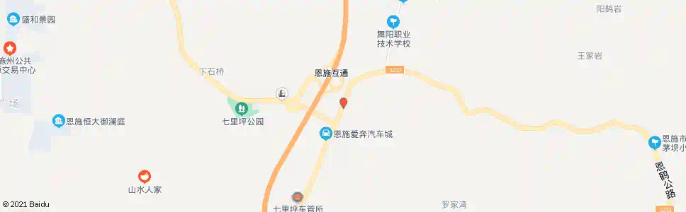 恩施阳雀坝_公交站地图_恩施公交_妙搜公交查询2025
