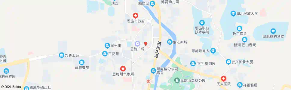 恩施民族东路_公交站地图_恩施公交_妙搜公交查询2025