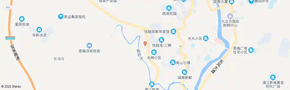 恩施月亮岩_公交站地图_恩施公交_妙搜公交查询2025