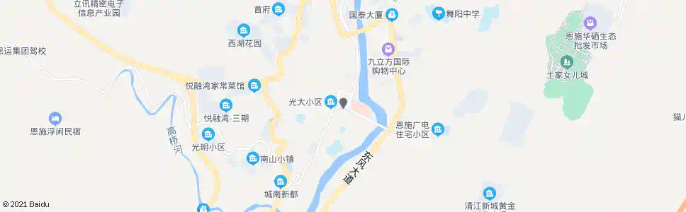 恩施小十街_公交站地图_恩施公交_妙搜公交查询2025
