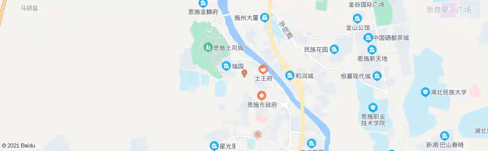 恩施一水厂_公交站地图_恩施公交_妙搜公交查询2025
