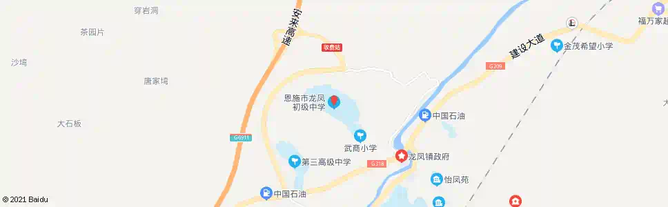 恩施龙凤初中_公交站地图_恩施公交_妙搜公交查询2025