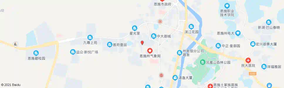 恩施世纪花园_公交站地图_恩施公交_妙搜公交查询2025