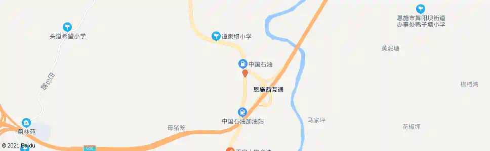 恩施谭家坝互通_公交站地图_恩施公交_妙搜公交查询2025
