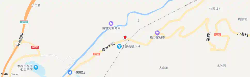 恩施龙凤加油站_公交站地图_恩施公交_妙搜公交查询2025