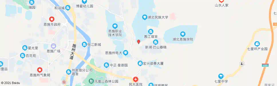 恩施桂花园居委会_公交站地图_恩施公交_妙搜公交查询2025