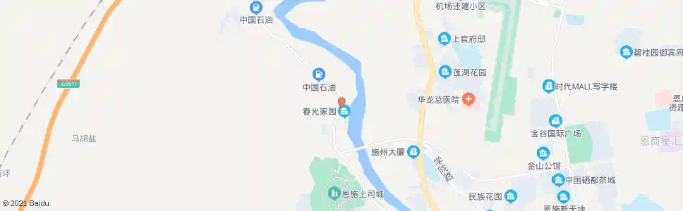 恩施盐水溪_公交站地图_恩施公交_妙搜公交查询2025