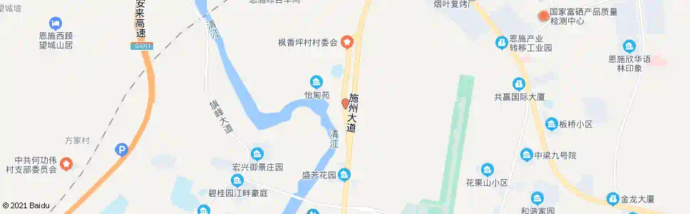 恩施红庙正街_公交站地图_恩施公交_妙搜公交查询2025