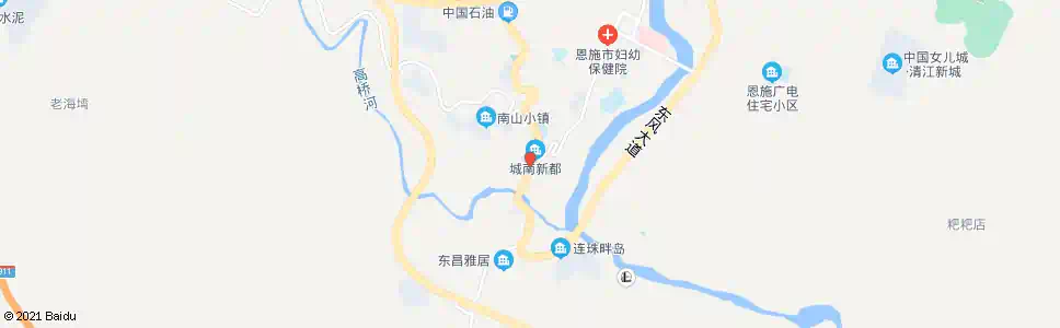 恩施南门加油站_公交站地图_恩施公交_妙搜公交查询2025