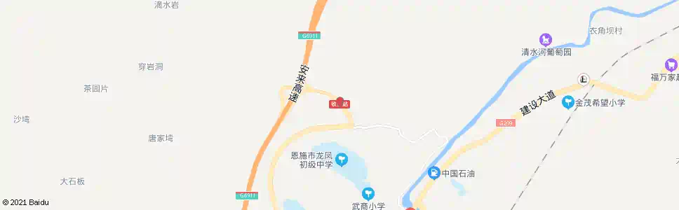 恩施龙凤坝_公交站地图_恩施公交_妙搜公交查询2025
