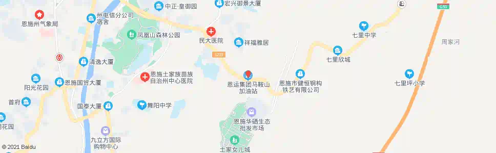 恩施马鞍山_公交站地图_恩施公交_妙搜公交查询2025