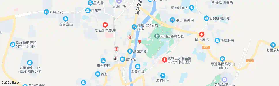 恩施凤凰山公园_公交站地图_恩施公交_妙搜公交查询2025