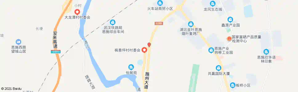 恩施枫香坪居委会_公交站地图_恩施公交_妙搜公交查询2025