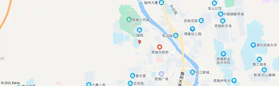 恩施体育中心_公交站地图_恩施公交_妙搜公交查询2025