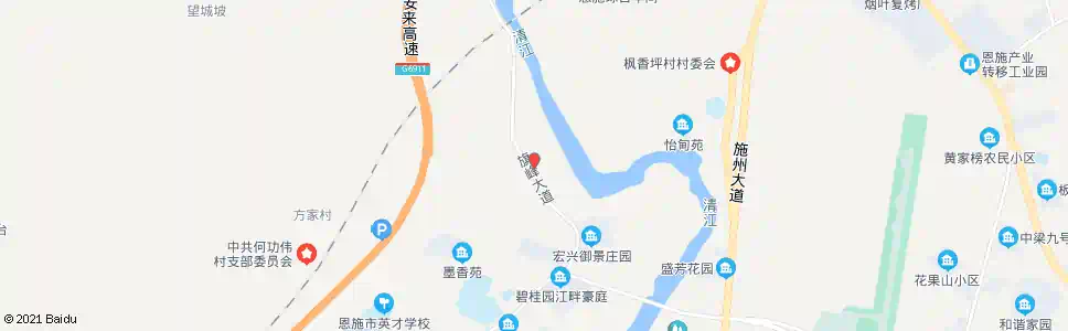 恩施旗峰坝_公交站地图_恩施公交_妙搜公交查询2025