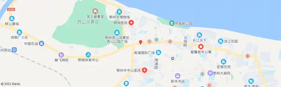 鄂州市二医院_公交站地图_鄂州公交_妙搜公交查询2025