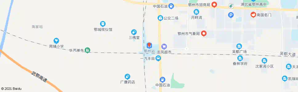 鄂州新火车站_公交站地图_鄂州公交_妙搜公交查询2025