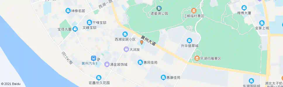 黄冈清真寺_公交站地图_黄冈公交_妙搜公交查询2025