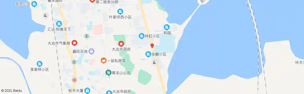 黄石大冶一中_公交站地图_黄石公交_妙搜公交查询2025