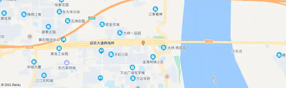 黄石大桥停车场_公交站地图_黄石公交_妙搜公交查询2025