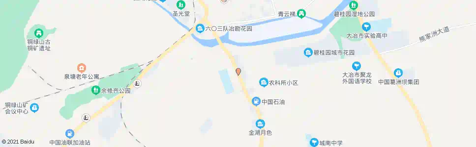 黄石大冶六中_公交站地图_黄石公交_妙搜公交查询2025