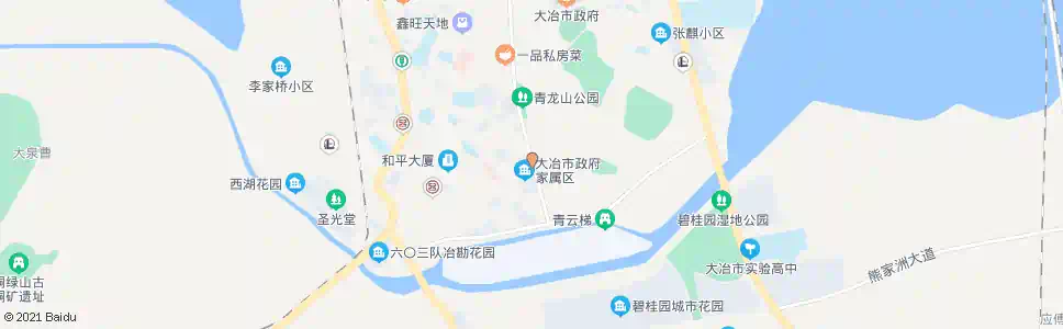 黄石大冶政府宿舍_公交站地图_黄石公交_妙搜公交查询2025
