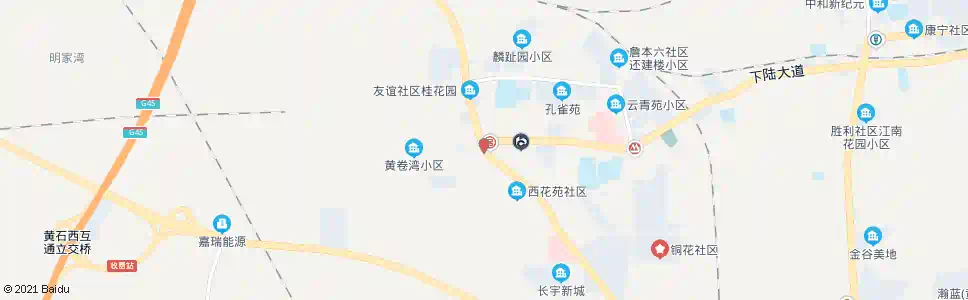 黄石新下陆十字路口_公交站地图_黄石公交_妙搜公交查询2025